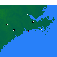 Nearby Forecast Locations - Swansboro - Map
