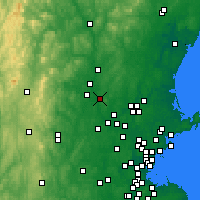 Nearby Forecast Locations - Hudson - Map