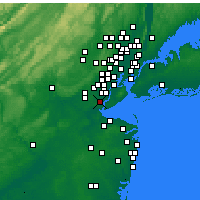 Nearby Forecast Locations - Woodbridge - Map