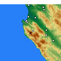 Nearby Forecast Locations - Carmel-by-the-Sea - Map