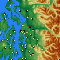 Nearby Forecast Locations - Everett - Map