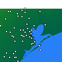 Nearby Forecast Locations - Kemah - Map