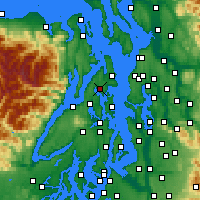 Nearby Forecast Locations - Poulsbo - Map