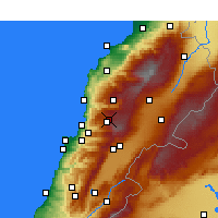 Nearby Forecast Locations - Fâraïya - Map