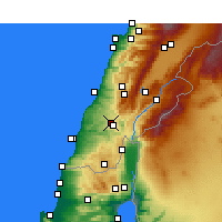 Nearby Forecast Locations - Nabatieh - Mapa