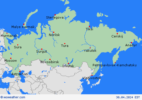  Russian Feder. Europe Forecast maps
