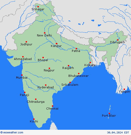  India Asia Forecast maps