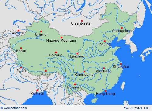  China Asia Forecast maps