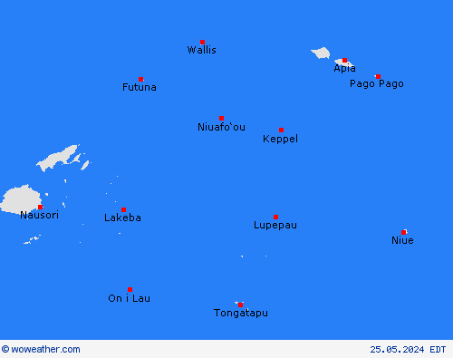  American Samoa Oceania Forecast maps