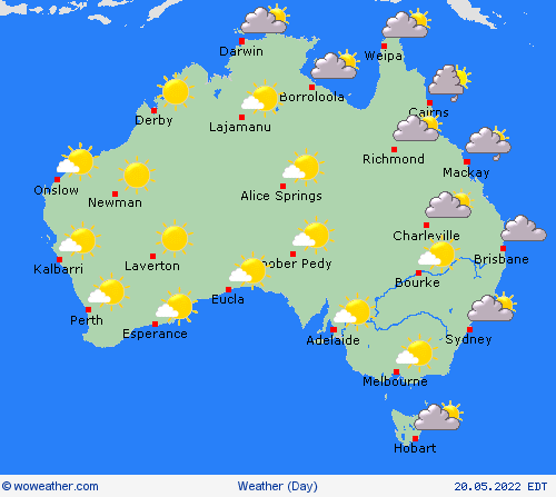 overview Australia Oceania Forecast maps
