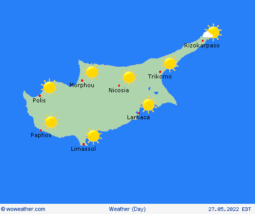 overview Cyprus Europe Forecast maps