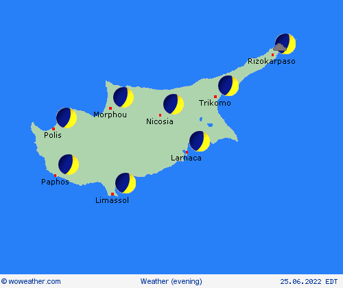 overview Cyprus Europe Forecast maps