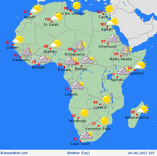 overview  Africa Forecast maps