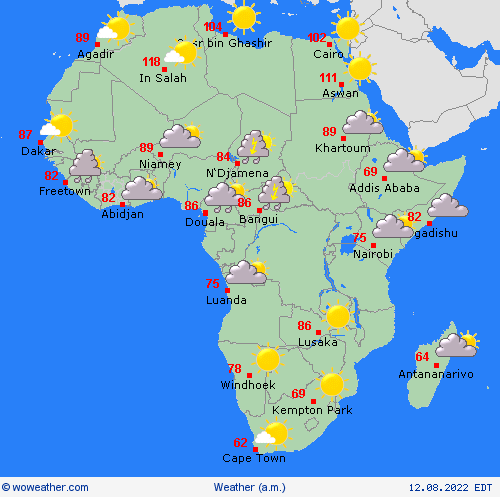 overview  Africa Forecast maps