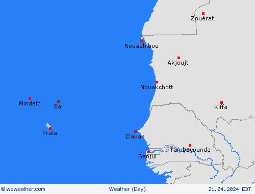 overview Cape Verde Africa Forecast maps