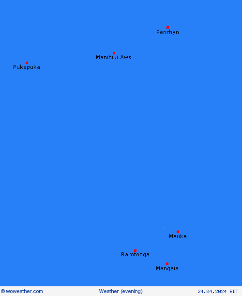 overview Cook Islands Oceania Forecast maps