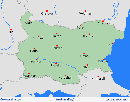 overview Bulgaria Europe Forecast maps