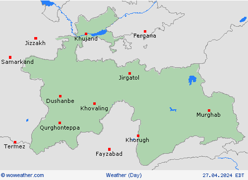 overview Tajikistan Asia Forecast maps