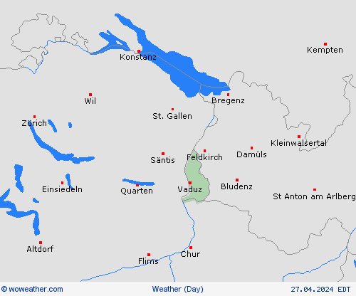 overview Liechtenstein Europe Forecast maps