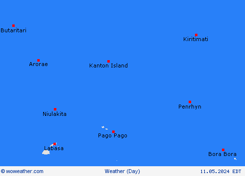 overview Kiribati Oceania Forecast maps