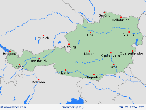 overview Austria Europe Forecast maps