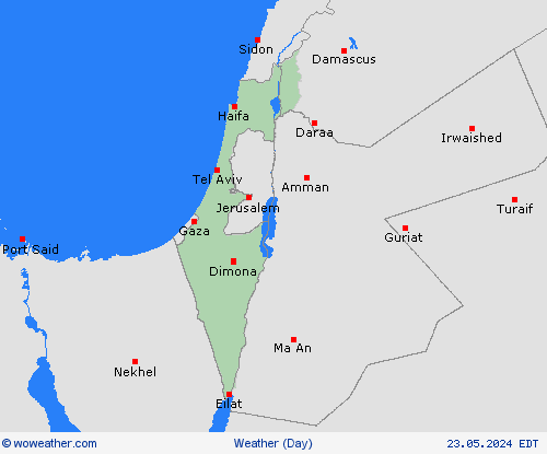 overview Israel Asia Forecast maps