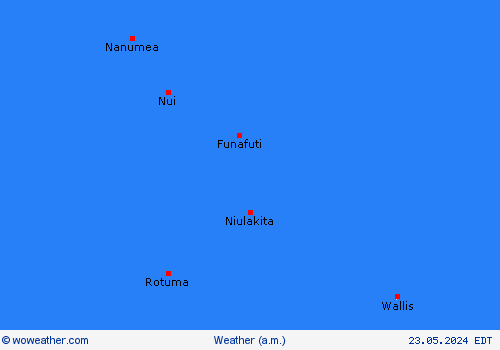 overview Tuvalu Oceania Forecast maps