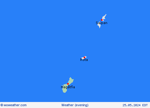 overview Guam Oceania Forecast maps