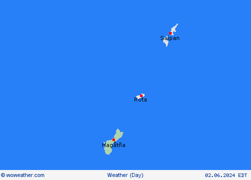 overview Guam Oceania Forecast maps