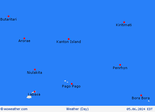 overview Kiribati Oceania Forecast maps