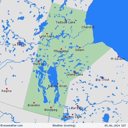 overview Manitoba USA Forecast maps