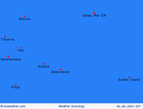 overview Pitcairn-Islands Oceania Forecast maps