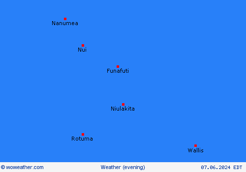 overview Tuvalu Oceania Forecast maps