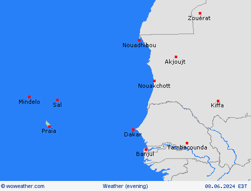 overview Cape Verde Africa Forecast maps