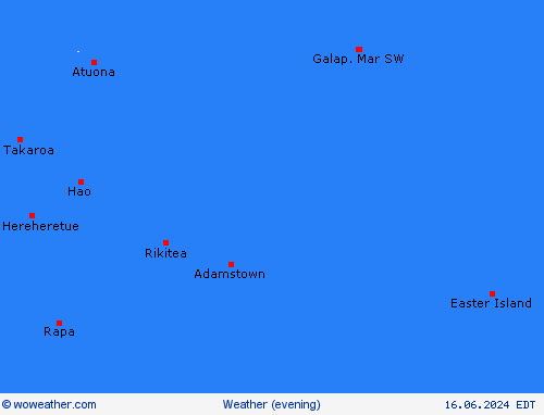 overview Pitcairn-Islands Oceania Forecast maps