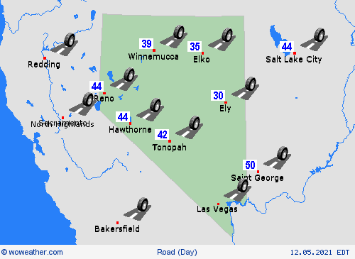 road conditions  USA Forecast maps