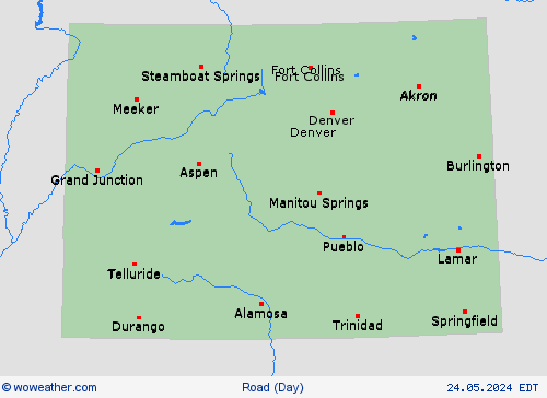 road conditions  USA Forecast maps