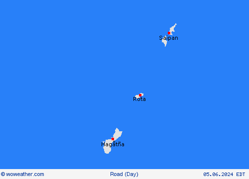 road conditions Marianen Oceania Forecast maps