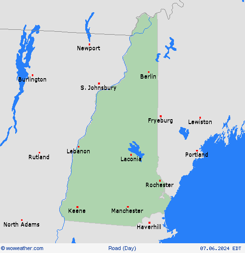 road conditions  USA Forecast maps