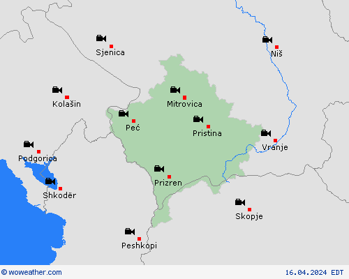 webcam Kosovo Europe Forecast maps