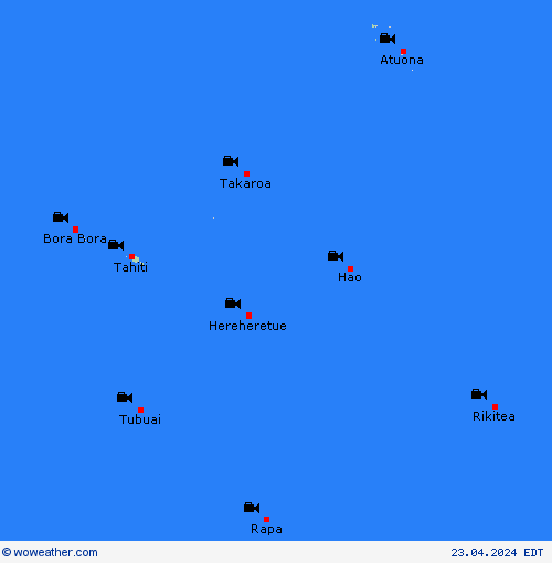 webcam French Polynesia Oceania Forecast maps