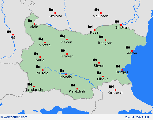 webcam Bulgaria Europe Forecast maps