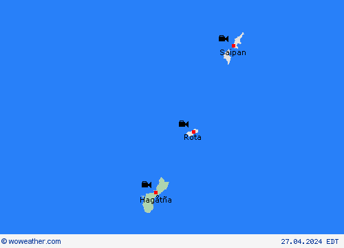 cámara web Guam Oceania Mapas de pronósticos