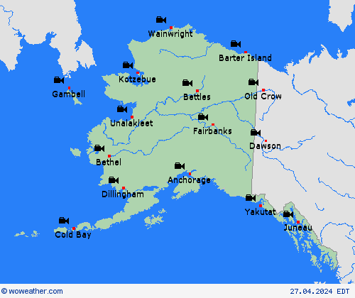 cámara web  North America Mapas de pronósticos