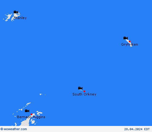 cámara web South Orkney Islands South America Mapas de pronósticos