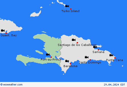 cámara web Haiti Central America Mapas de pronósticos