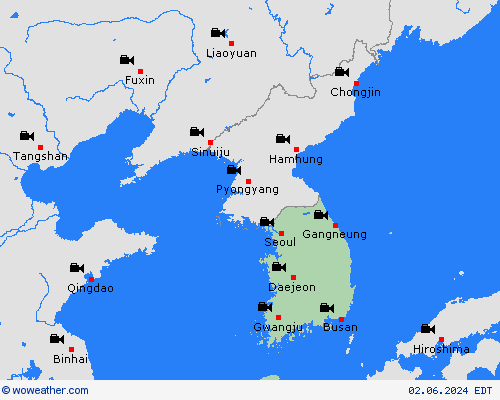 webcam South Korea Asia Forecast maps
