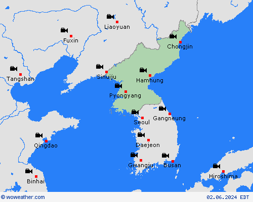 webcam North Korea Asia Forecast maps