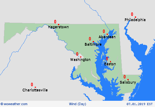 wind  USA Forecast maps