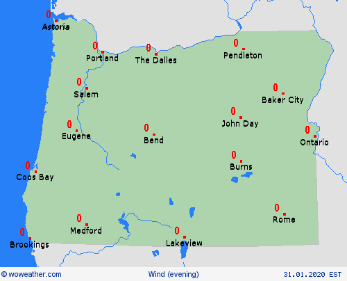 wind  USA Forecast maps